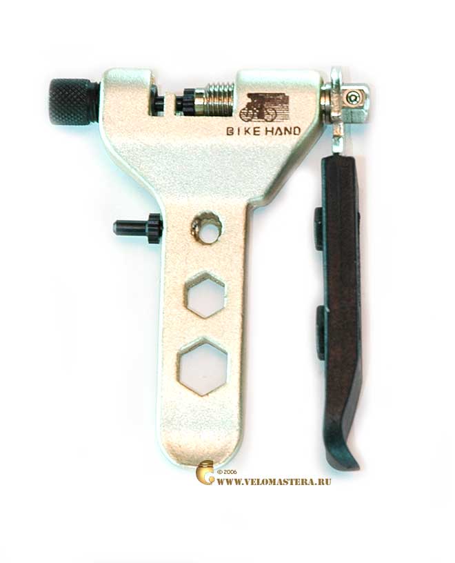 Выжимка цепи BH алюминиевая со сменным пином и ключом для спиц